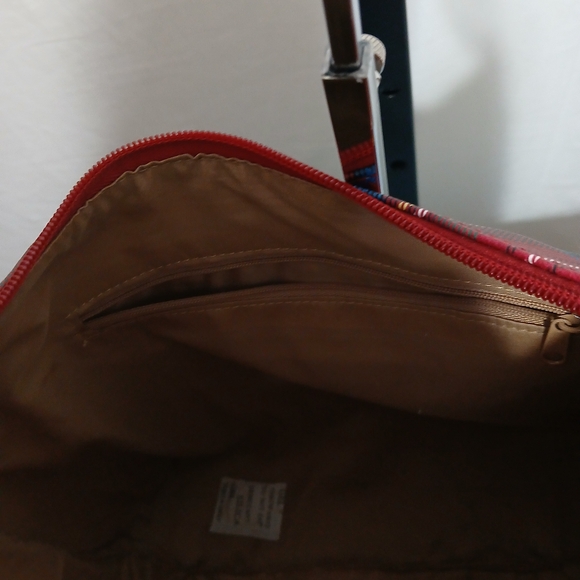 Kim Rogers Red Plaid Shoulder Bag - Picture 7 of 8